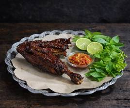 Bebek Bakar + Nasi